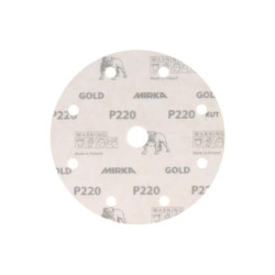 Gold Sanding Discs, Grip, 8 + 1 Holes, 150mm