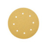 Gold Sanding Discs, Grip, 8 Holes, 125mm