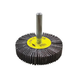 Shaft Mounted Flap Wheels, Aluminium Oxide, 6mm shank