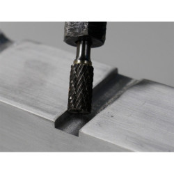 TC-Cylinder with End Cut Bur, Double-cut