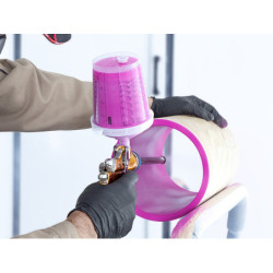 SATAjet 1000 B HVLP Std Spray Gun, 0.6mmltr QCC reusable plastic cup, without swivel joint